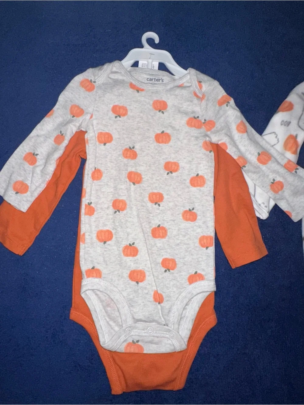 Carter’s Baby First Halloween Long Sleeve Bodysuit Footed Pajama Lot of 3 9M NWT